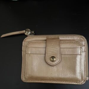 HOBO Metallic Leather Card Holder